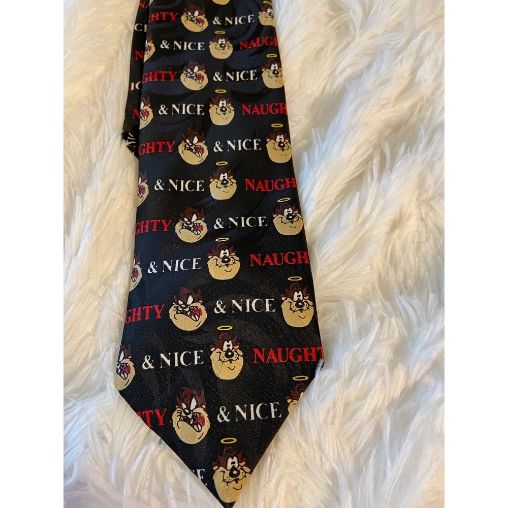 Vintage Tasmanian devil Naughty and nice‎ tie